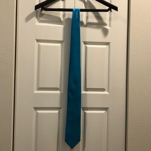Teal blue tie